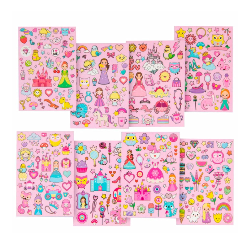 LIBRO DE STICKERS GLITTER PRINCESAS Y HADAS MOXY - 2