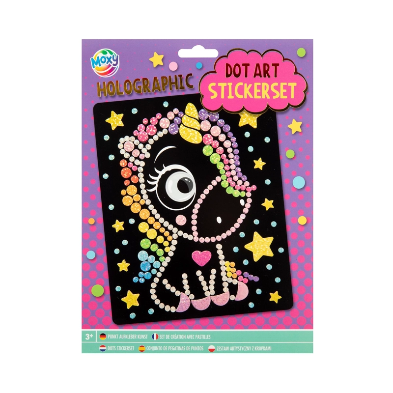 PINTA CON DIAMANTES HOLOGRAFICA UNICORNIO MOXY