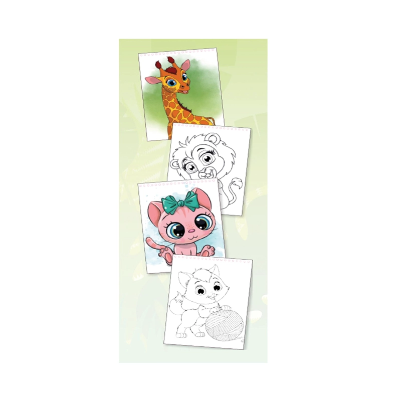 LIBRO DE ACTIVIDADES CON CINTA ADHESIVA GATITOS MOXY - 2