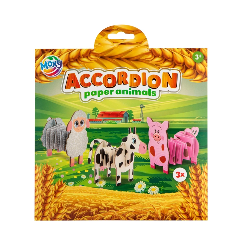 ANIMALES DE PAPEL ACORDEON CERDO MOXY - 1