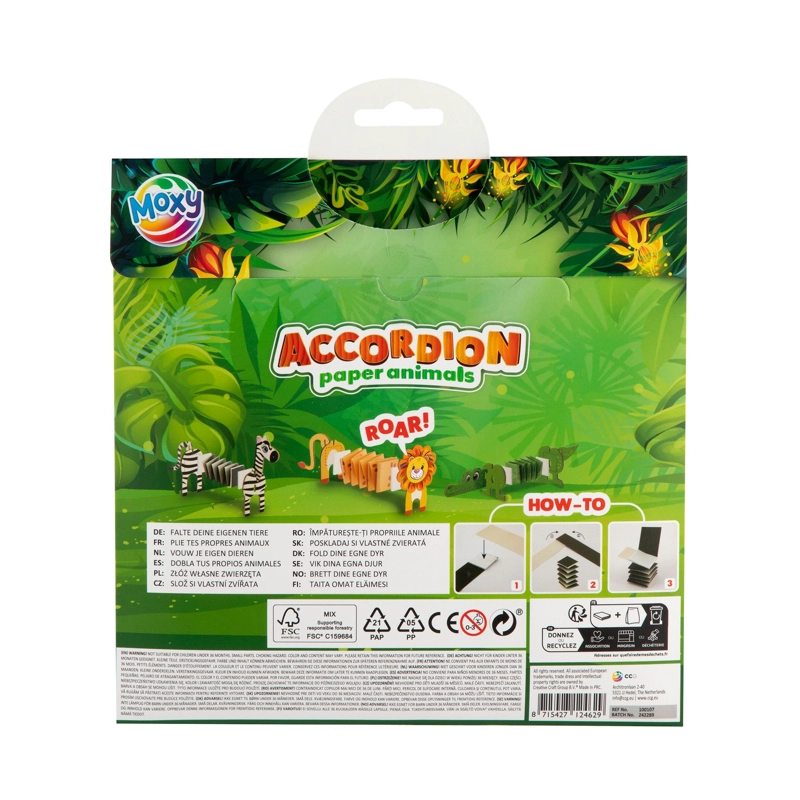 ANIMALES DE PAPEL ACORDEON LEON MOXY - 3
