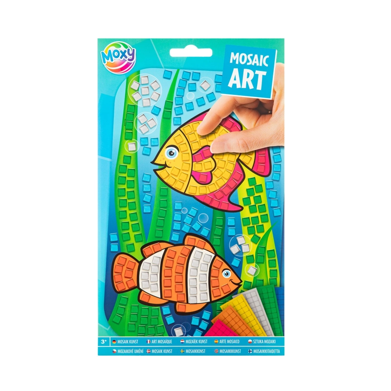 ARTE DE MOSAICO PECES MOXY