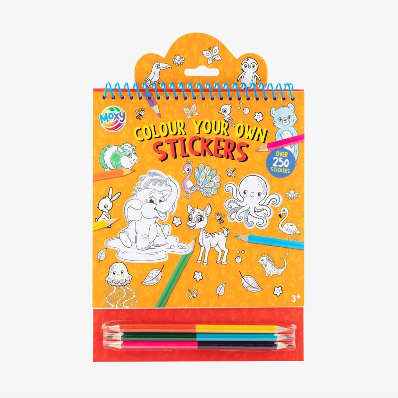 COLOREA TUS PROPIOS STICKERS NARANJO MOXY - 1