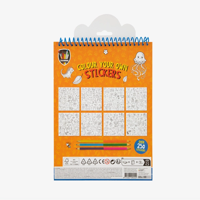 COLOREA TUS PROPIOS STICKERS NARANJO MOXY - 3