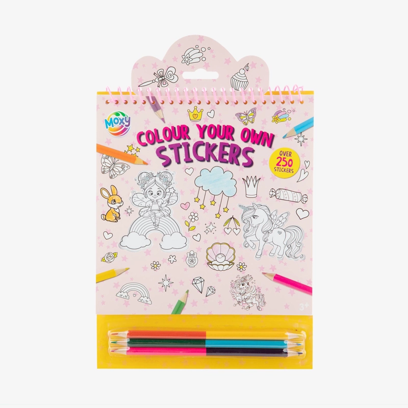 COLOREA TUS PROPIOS STICKERS ROSADO MOXY - 2