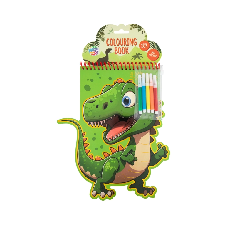 LIBRO PARA PINTAR DINOSAURIO MOXY