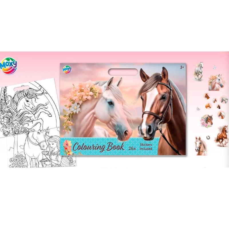 LIBRO DE PINTAR CABALLOS MOXY - 3