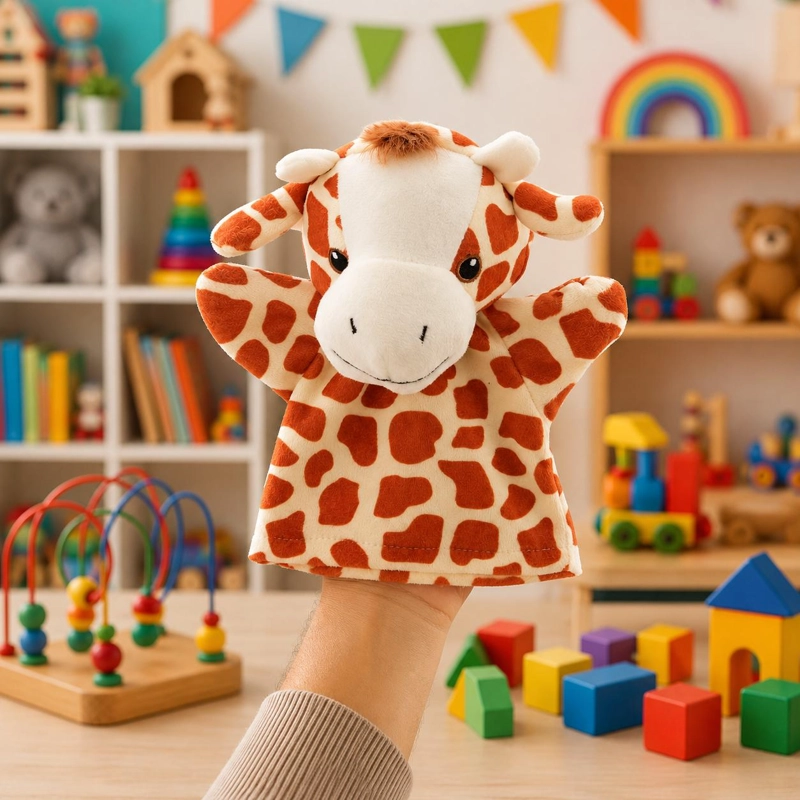 MI PRIMER TITERE DE MANO JIRAFA MOXY - 3