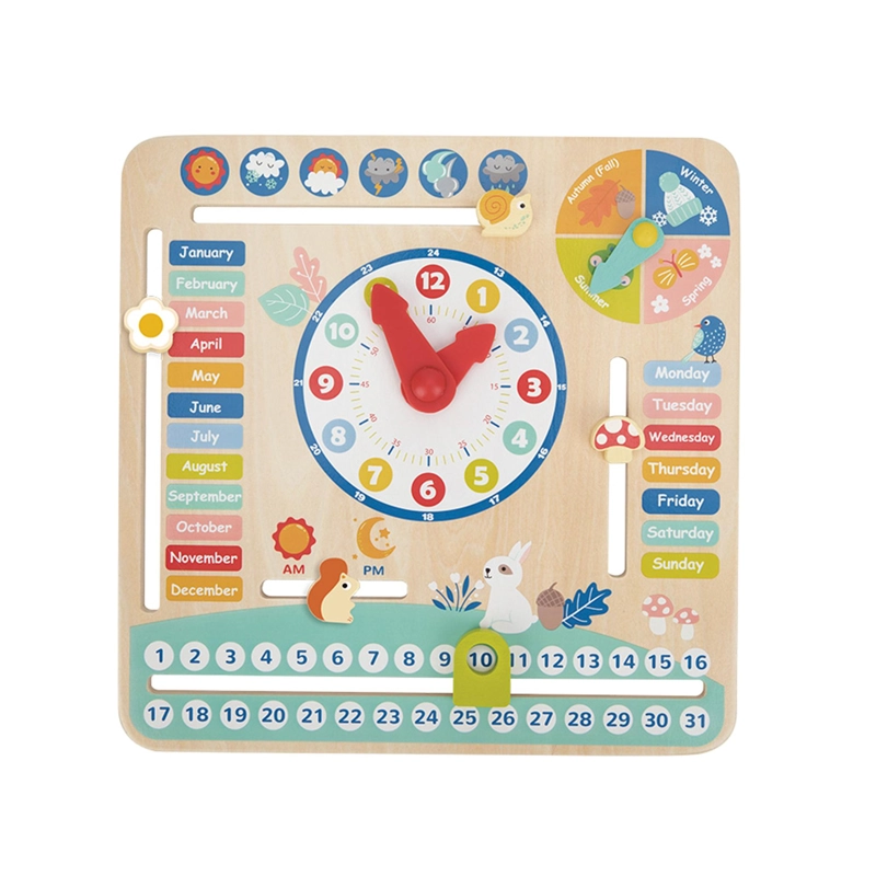 CALENDARIO INTERACTIVO DE MADERA - TOOKY TOY - 2