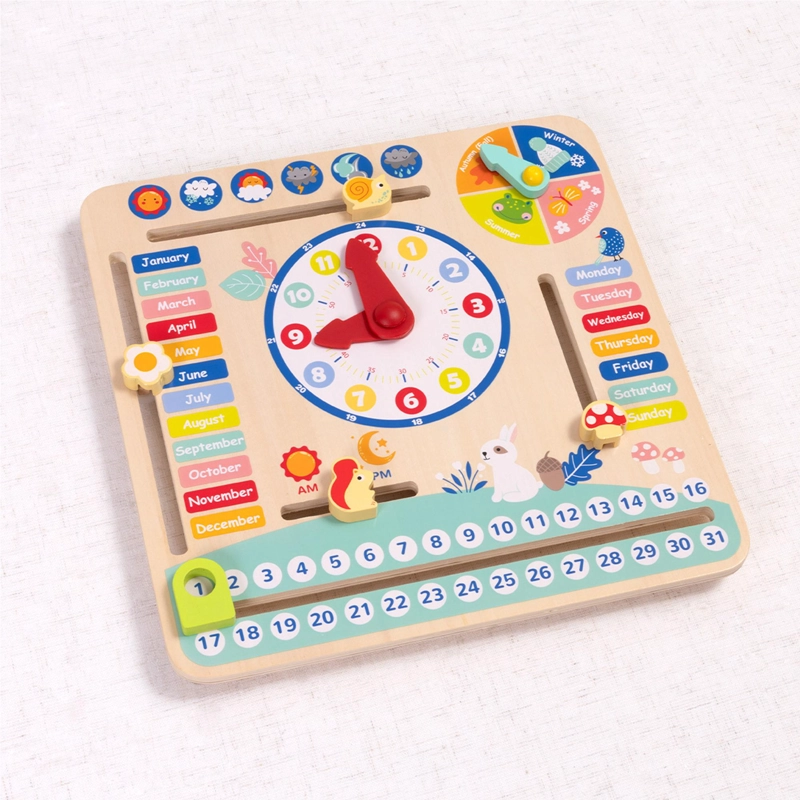 CALENDARIO INTERACTIVO DE MADERA - TOOKY TOY - 4