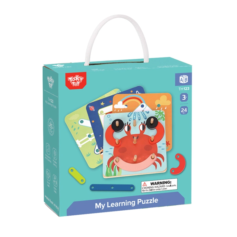 PUZZLE DE APRENDIZAJE FIGURAS GEOME TRICAS TOOKY TOY - 1