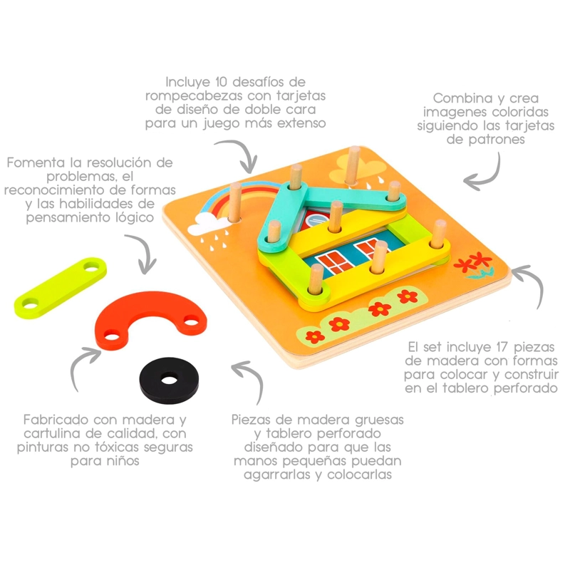 PUZZLE DE APRENDIZAJE FIGURAS GEOME TRICAS TOOKY TOY - 5