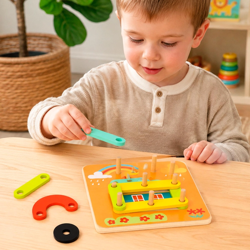 PUZZLE DE APRENDIZAJE FIGURAS GEOME TRICAS TOOKY TOY - 6