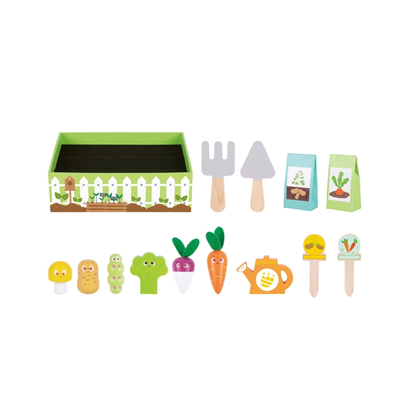 JUEGO DIDACTICO HUERTO DE MADERA TOOKY TOY - 2