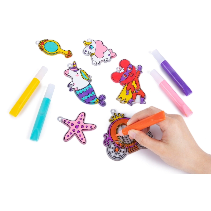 KIT DE ARTE PARA VENTANAS MUNDO DE PRINCESAS 34 PIEZAS TOOKY TOY - 5