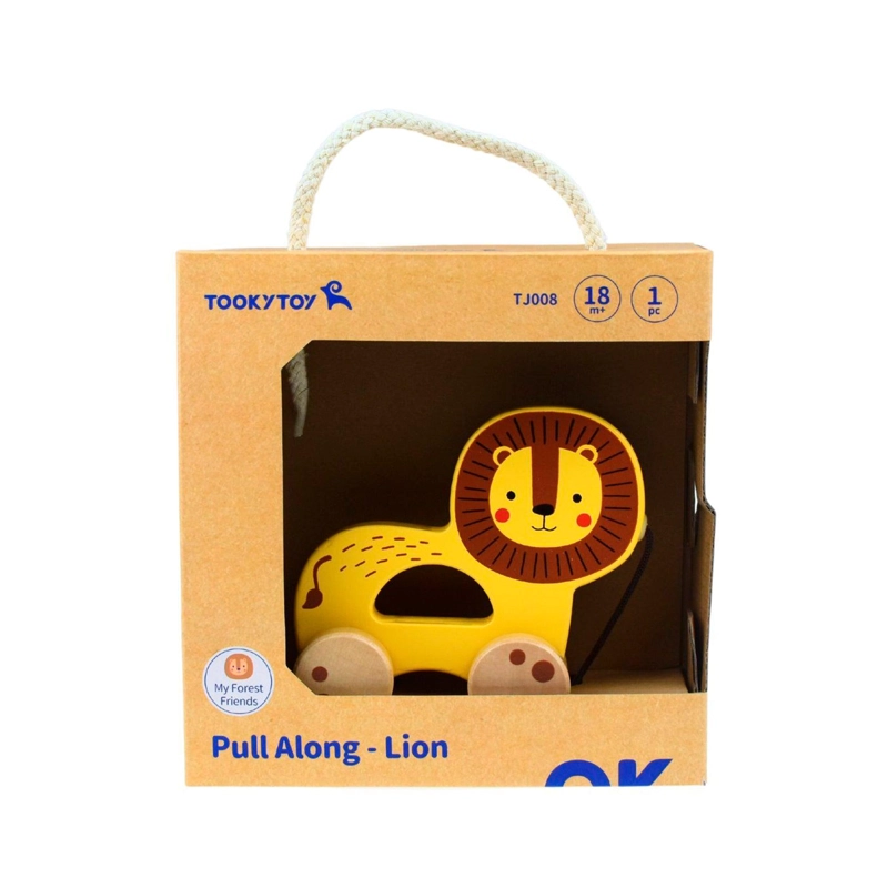 LEON DE MADERA PARA ARRASTRAR TOOKY TOY - 1