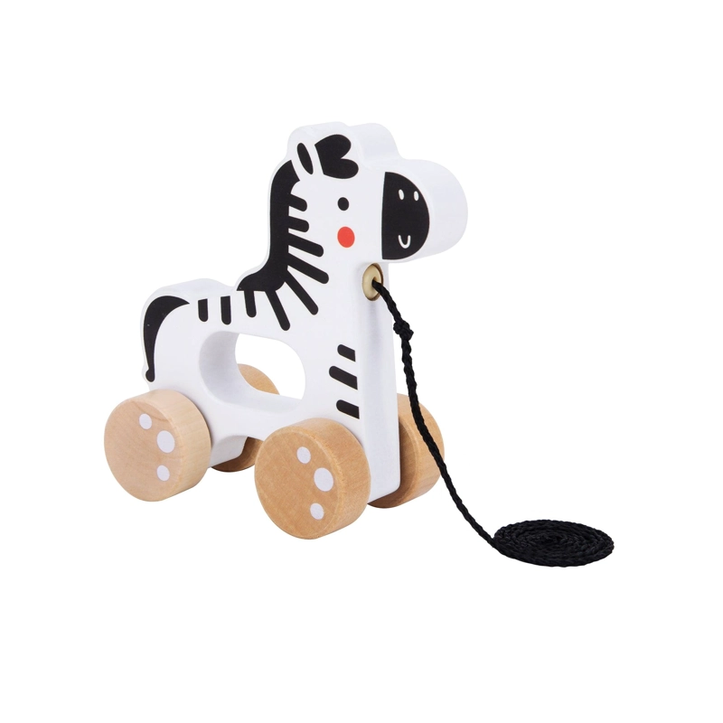 ZEBRA DE MADERA PARA ARRASTRAR  TOOKY TOY - 3