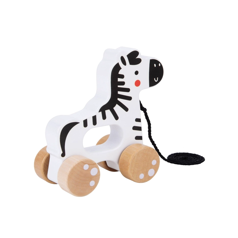 ZEBRA DE MADERA PARA ARRASTRAR  TOOKY TOY - 4