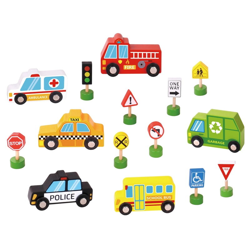 SEÑALES DEL TRANSITO Y AUTOS DE EMERGENCIA TOOKY TOY - 2