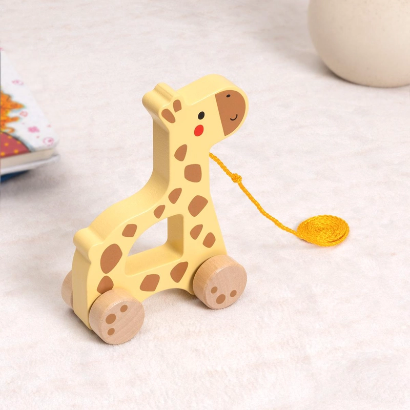 JIRAFA DE MADERA PARA ARRASTRAR TOOKY TOY - 5