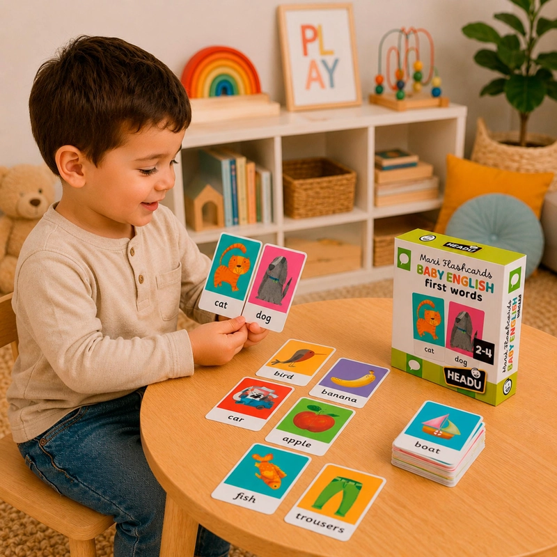MAXI TARJETAS DIDACTICAS MONTESSORI PRIMERAS PALABRAS EN INGLE S HEADU - 3