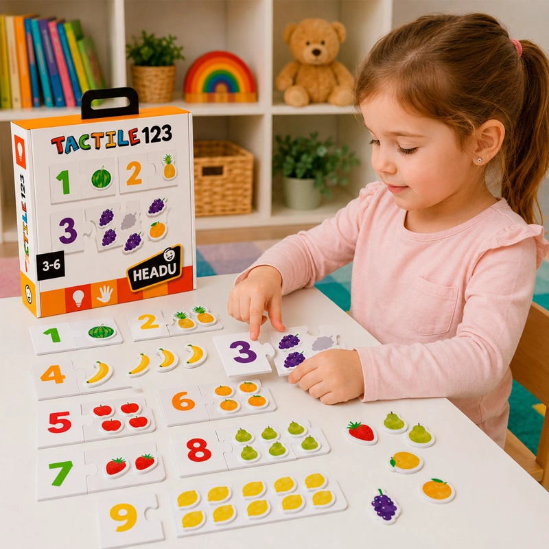 JUEGO NUMEROS TACTILES MONTESSORI HEADU - 3