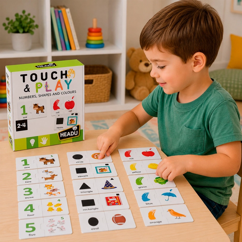 JUEGO DE NUMEROS, FORMAS Y COLORES  HEADU - 3
