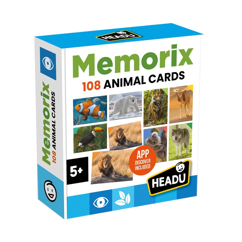 MEMORICE ANIMALES 108 PIEZAS HEADU - 1