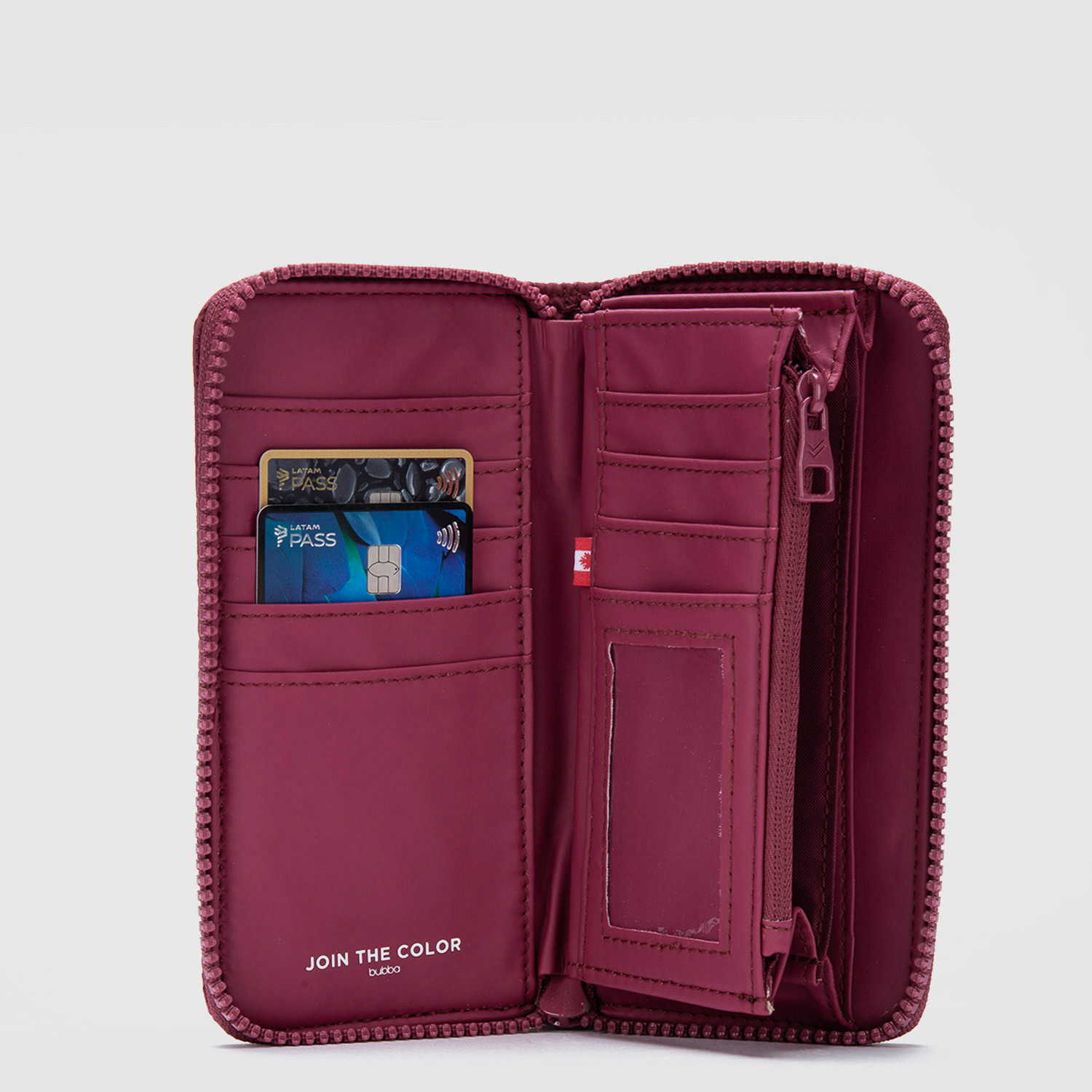 BILLETERA ORIGINALS MATTE RUBY RED REGULAR BUBBA ESSENTIALS - 4