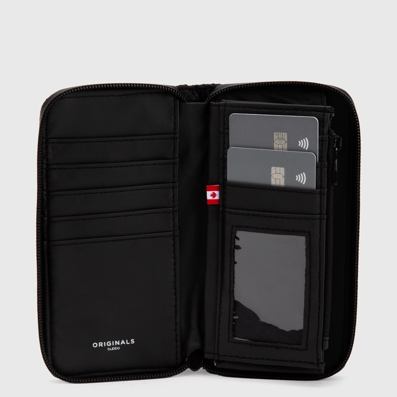 BILLETERA ORIGINALS MATTE BLACK VELVET REG BUBBA ESSENTIALS - 4