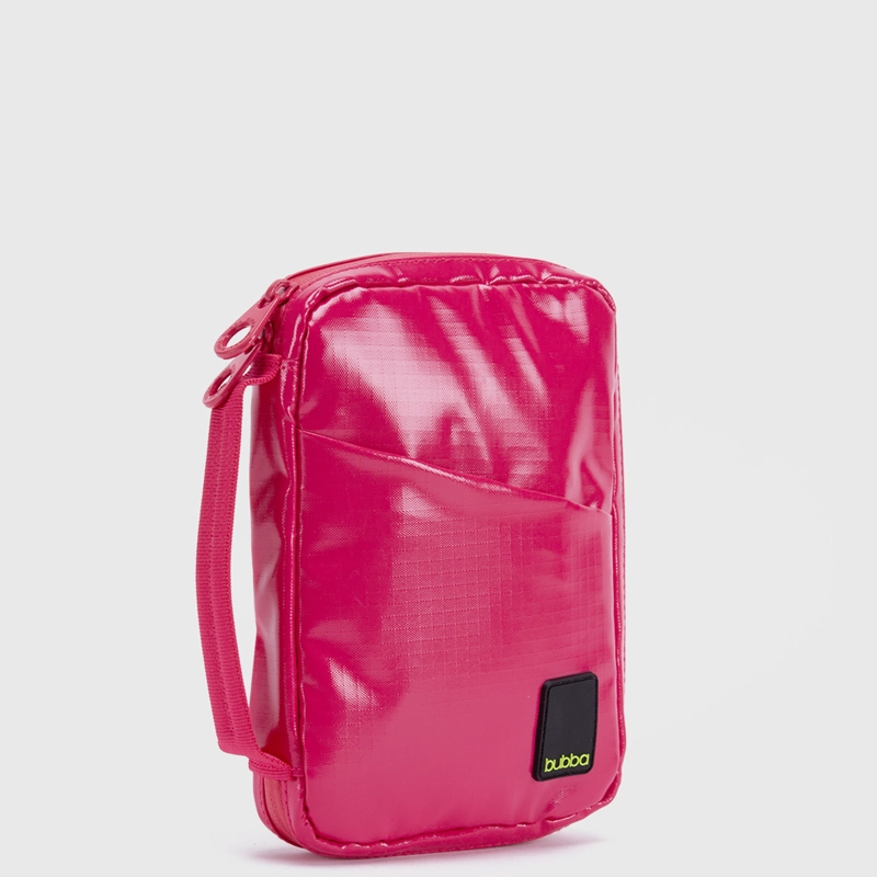 PORTA PASAPORTES TRAVEL RIPSTOP PINK BUBBA ESSENTIALS - 3