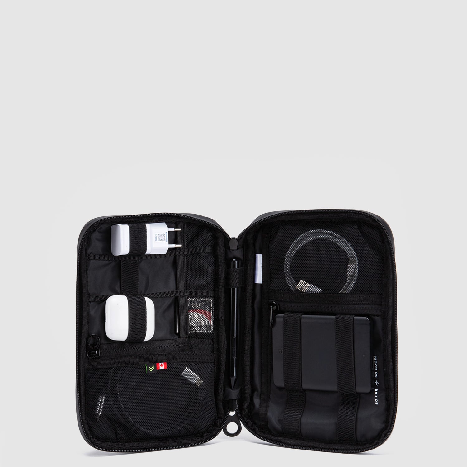 ORGANIZADOR DE CABLES TRAVEL RIPSTOP BLACK BUBBA ESSENTIALS - 1