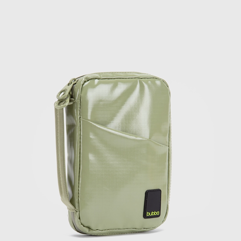PORTA PASAPORTES TRAVEL RIPSTOP OLIVE BUBBA ESSENTIALS - 3