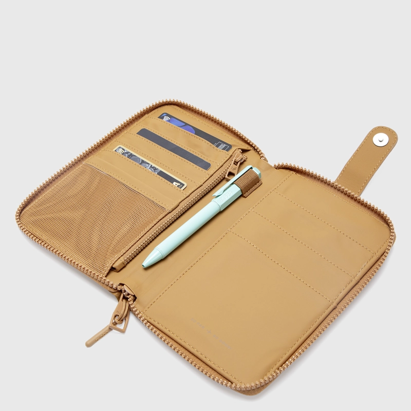 CARTERA FLAT PURSE TRAVEL TERRACOTTA BUBBA ESSENTIALS - 7
