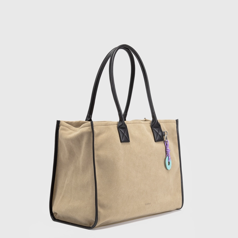 CARTERA TOTE SUEDE BEIGE BUBBA ESSENTIALS - 2