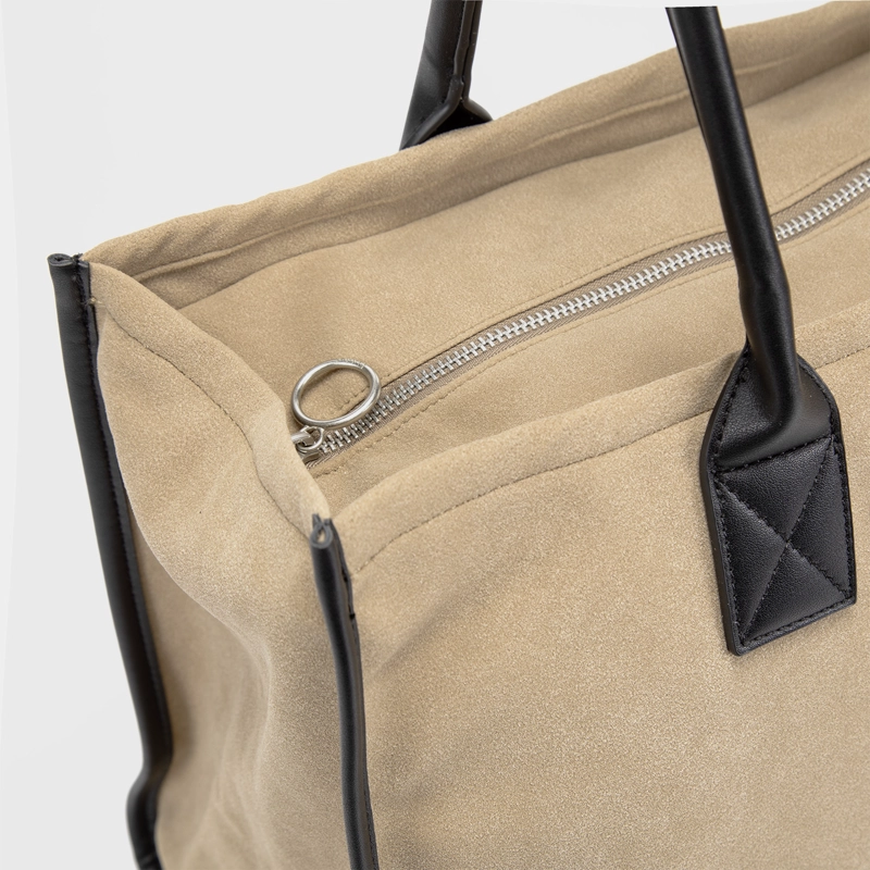 CARTERA TOTE SUEDE BEIGE BUBBA ESSENTIALS - 4
