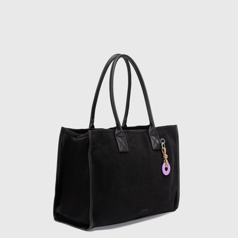 CARTERA TOTE SUEDE BLACK BUBBA ESSENTIALS - 2
