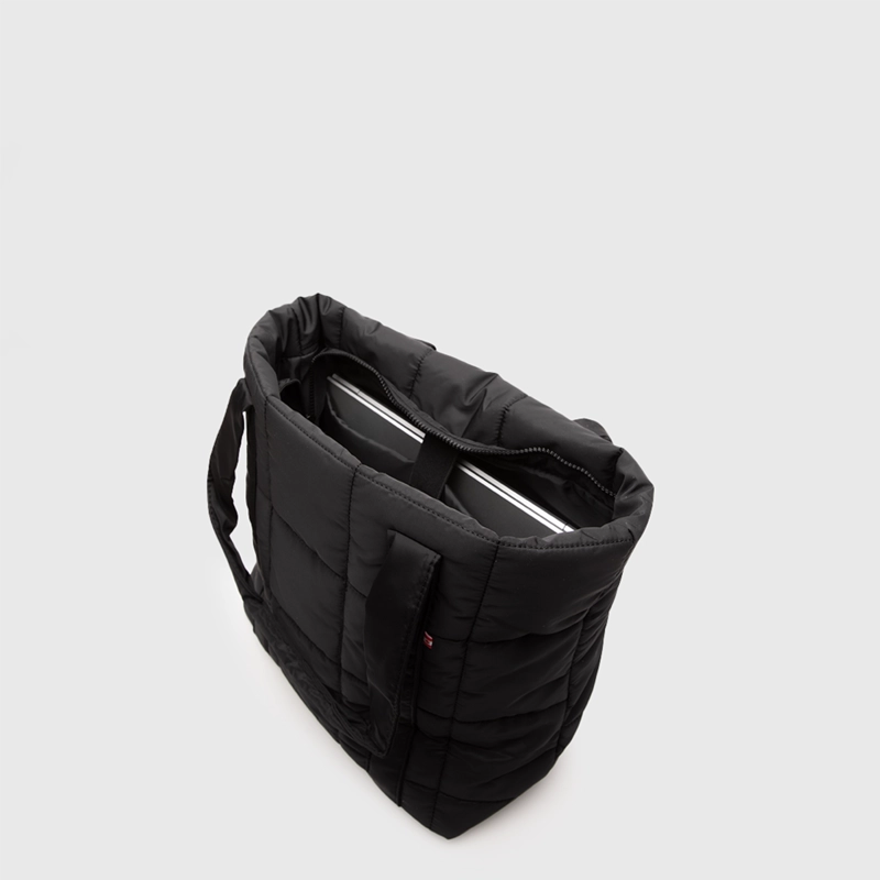CARTERA TOTE PUFFER BLACK BUBBA ESSENTIALS - 3