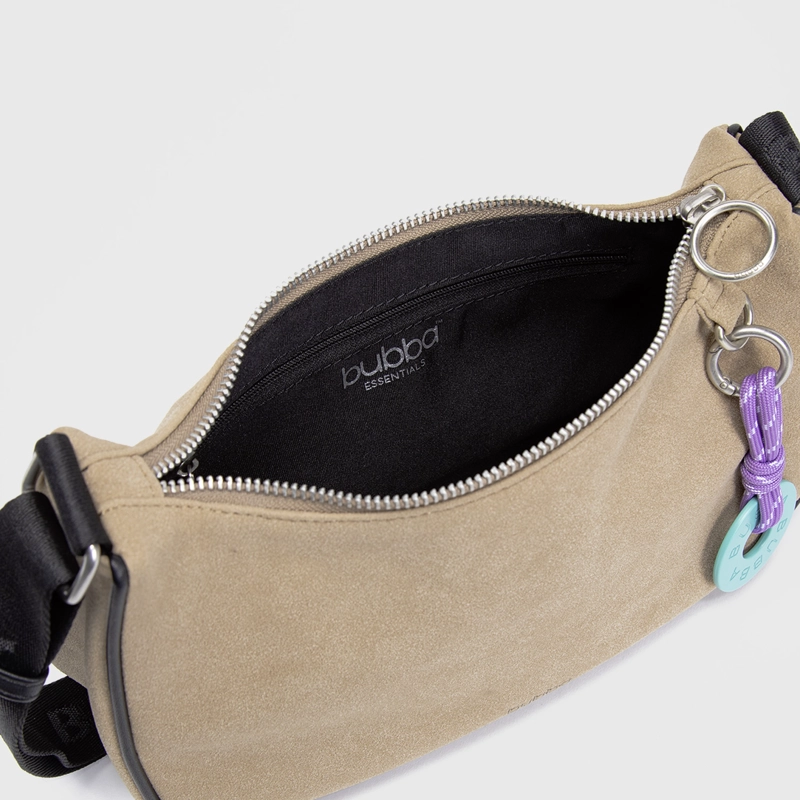 CARTERA PURSE SUEDE BEIGE BUBBA ESSENTIALS - 5