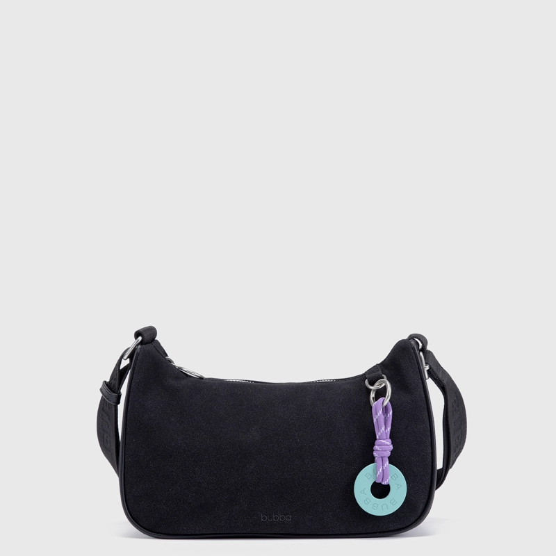 CARTERA PURSE SUEDE BLACK BUBBA ESSENTIALS - 1