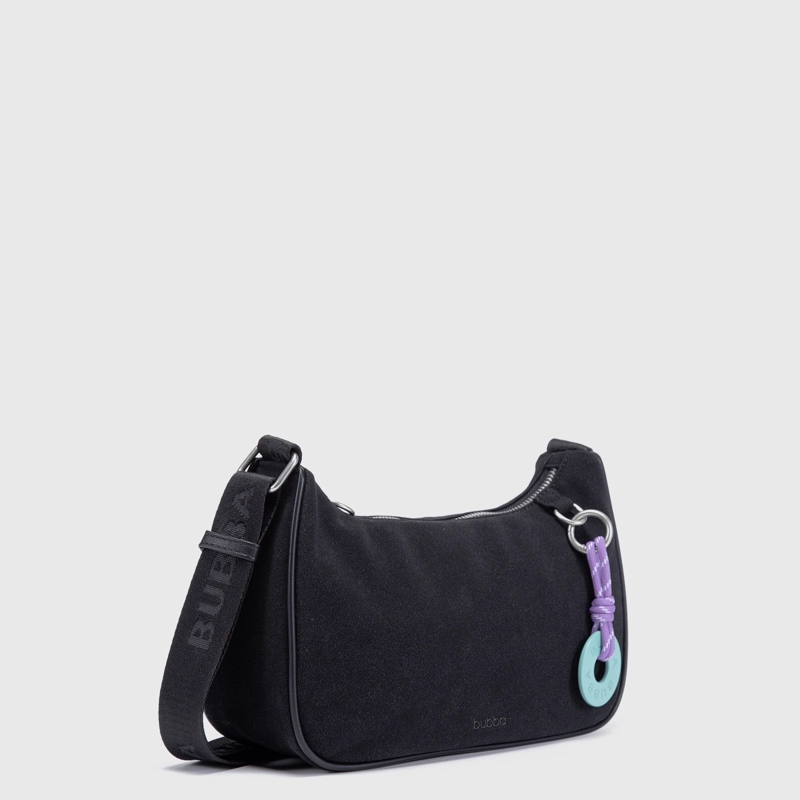 CARTERA PURSE SUEDE BLACK BUBBA ESSENTIALS - 2