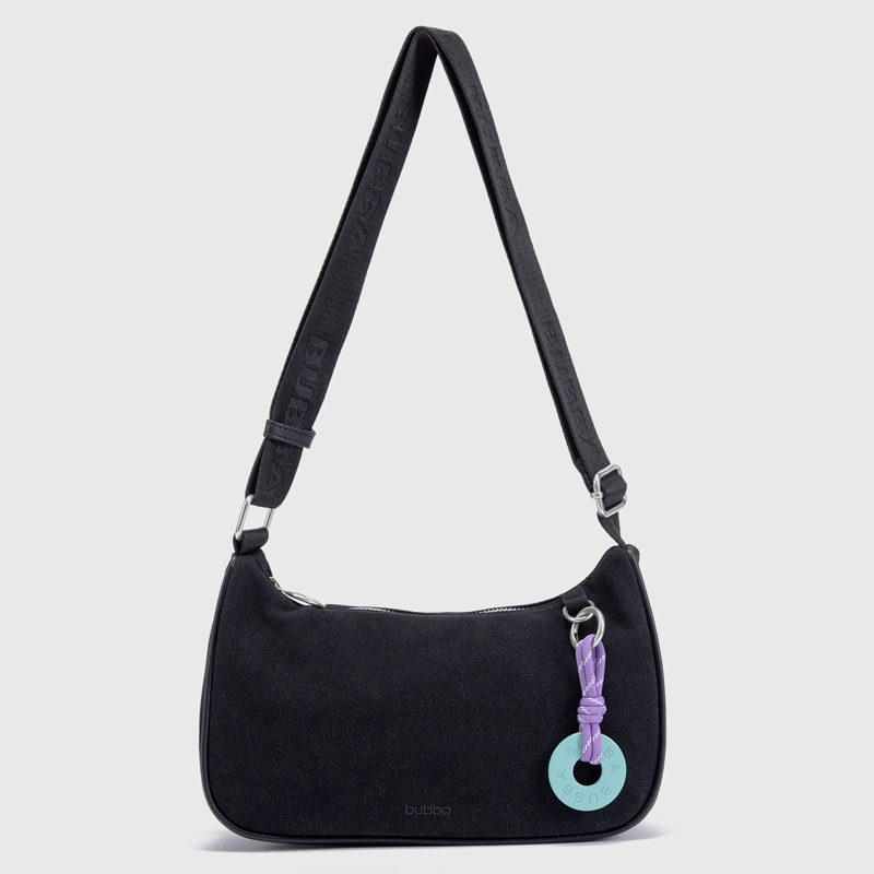 CARTERA PURSE SUEDE BLACK BUBBA ESSENTIALS - 4
