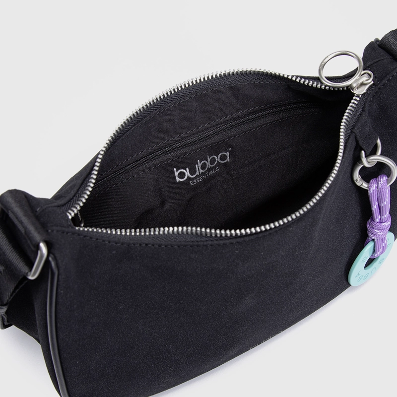 CARTERA PURSE SUEDE BLACK BUBBA ESSENTIALS - 5