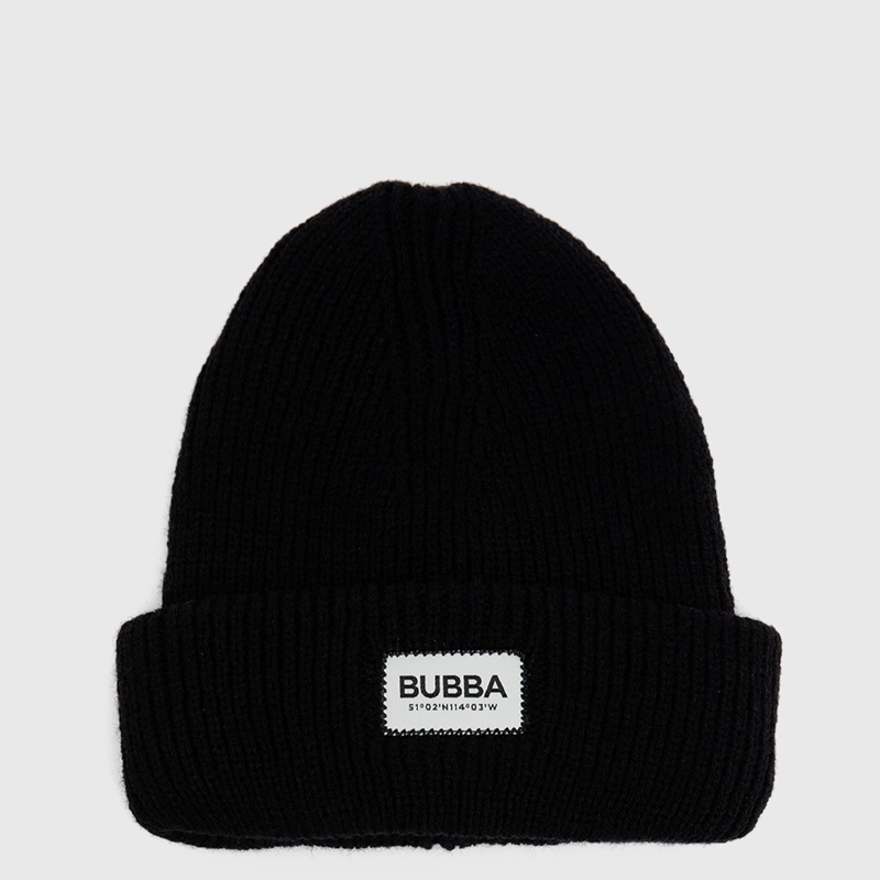 BEANIE BLACK BUBBA ESSENTIALS - 1