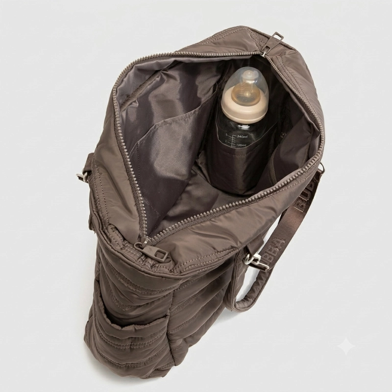 TOTE MATERNAL BROWN MINI BUBBA ESSENTIALS - 5