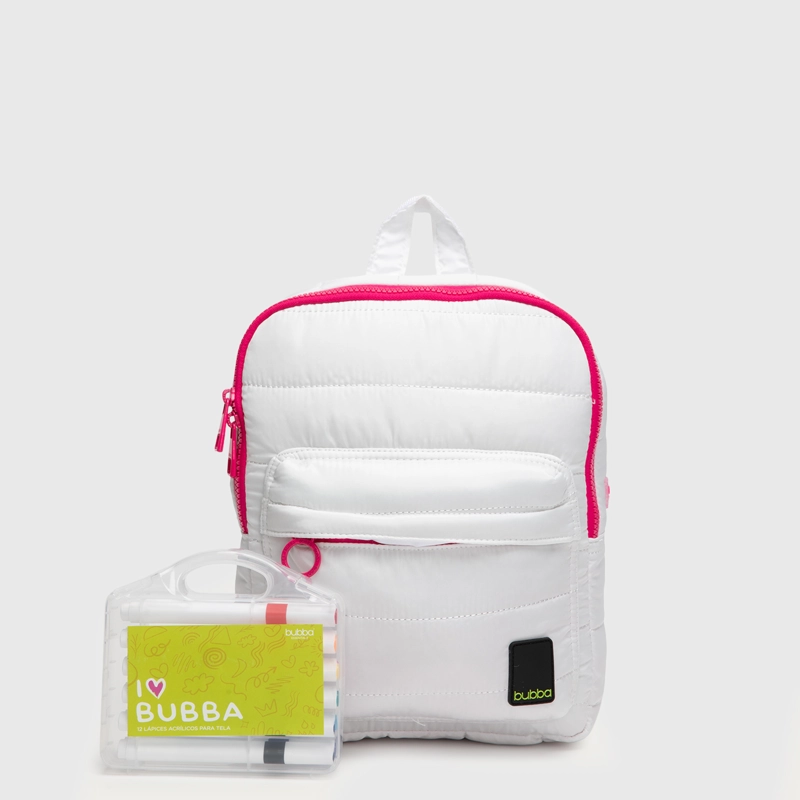 MOCHILA BUBBITA PERSONALIZABLE MINI ROSADA BUBBA ESSENTIALS - 1