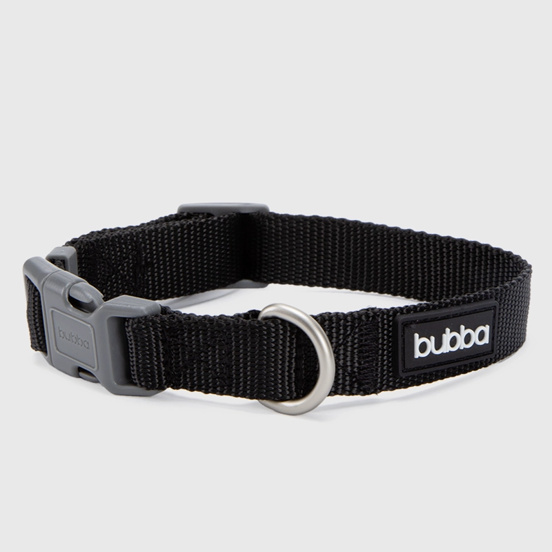 COLLAR PETS COLLECTION BLACK SMALL BUBBA ESSENTIALS - 2