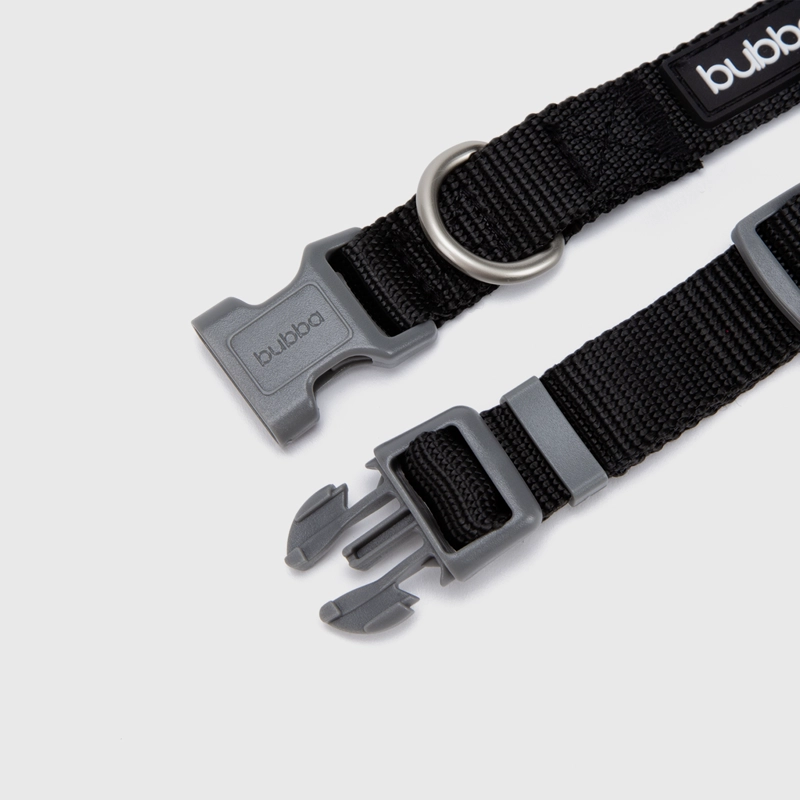 COLLAR PETS COLLECTION BLACK SMALL BUBBA ESSENTIALS - 3