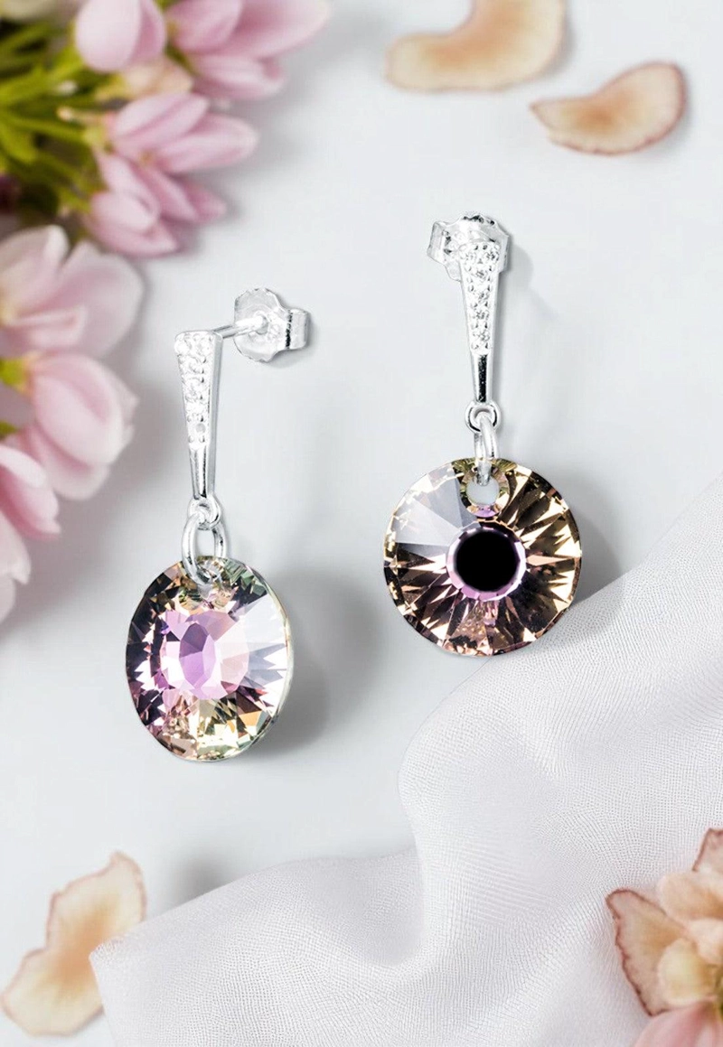 AROS PARIS PLATA 925 CRISTAL SWAROVSKI® VITRAL LIGHT - 2