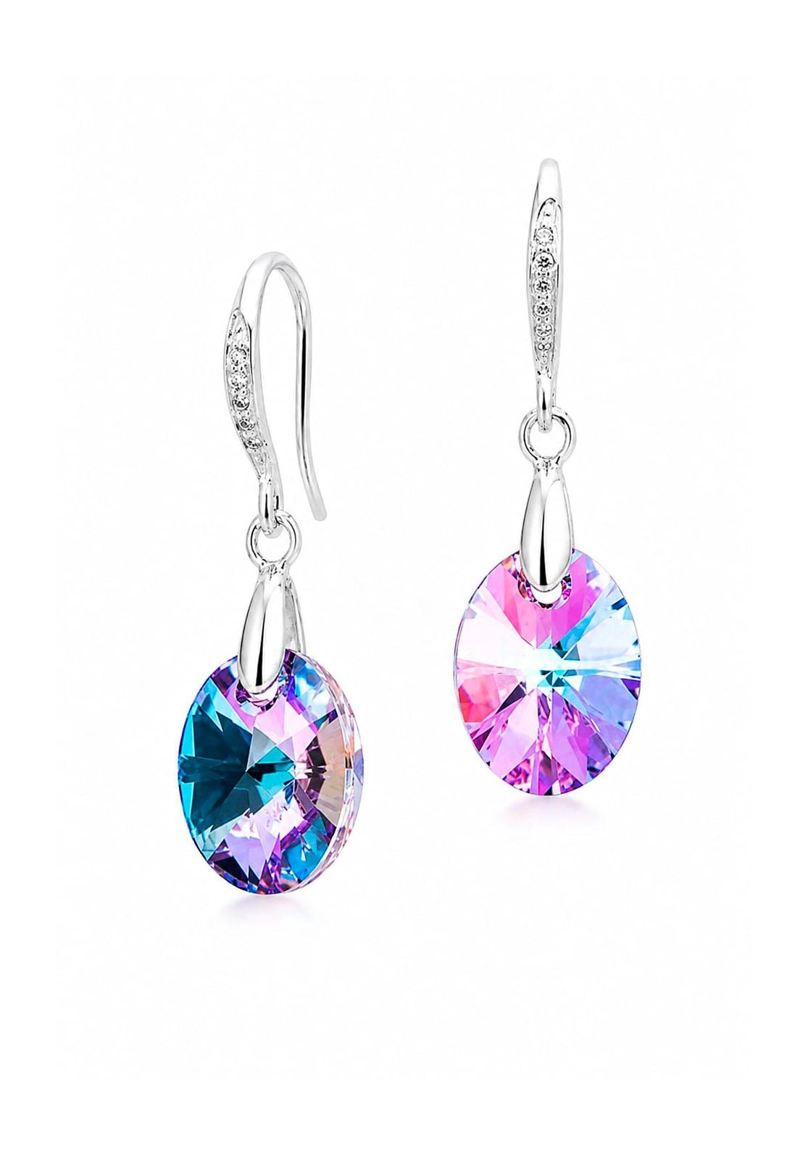 AROS JOYAS MONTERO PRAGA PLATA 925 CRISTALES GENUINOS VITRAL LIGHT - 1